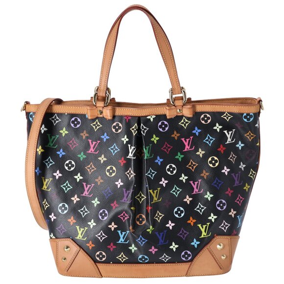 Louis Vuitton x Murakami Charlene GM Monogram Multicolor Tote Black - Picture 1 of 9